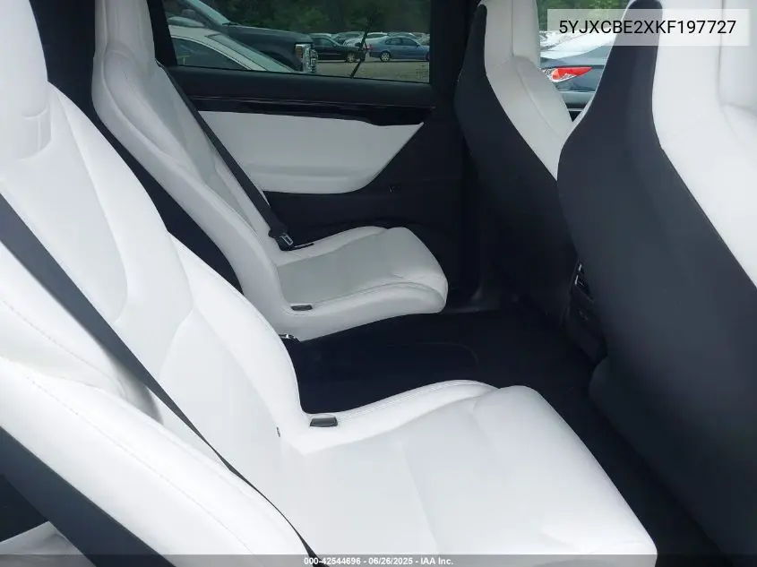2019 Tesla Model X 100D/75D/Long Range VIN: 5YJXCBE2XKF197727 Lot: 42544696