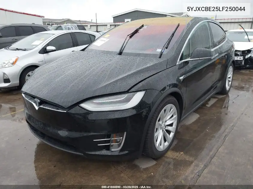 2020 Tesla Model X Long Range Dual Motor All-Wheel Drive/Long Range Plus Dual Motor All-Wheel Drive VIN: 5YJXCBE25LF250044 Lot: 41888590