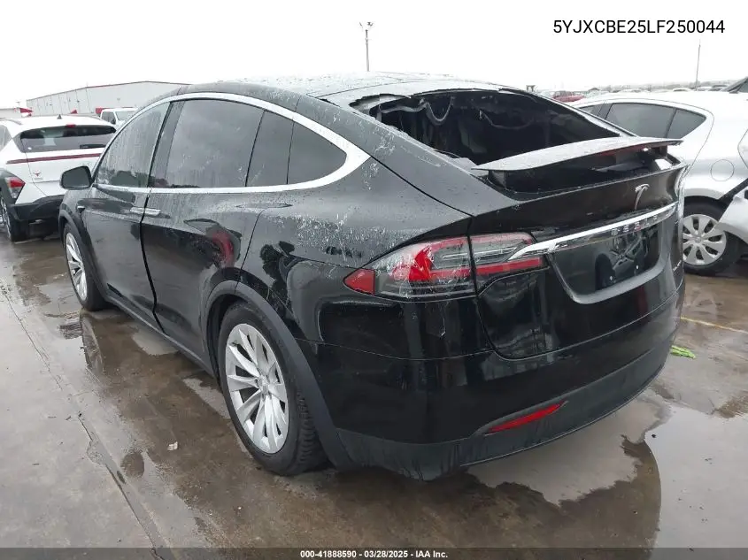 2020 Tesla Model X Long Range Dual Motor All-Wheel Drive/Long Range Plus Dual Motor All-Wheel Drive VIN: 5YJXCBE25LF250044 Lot: 41888590