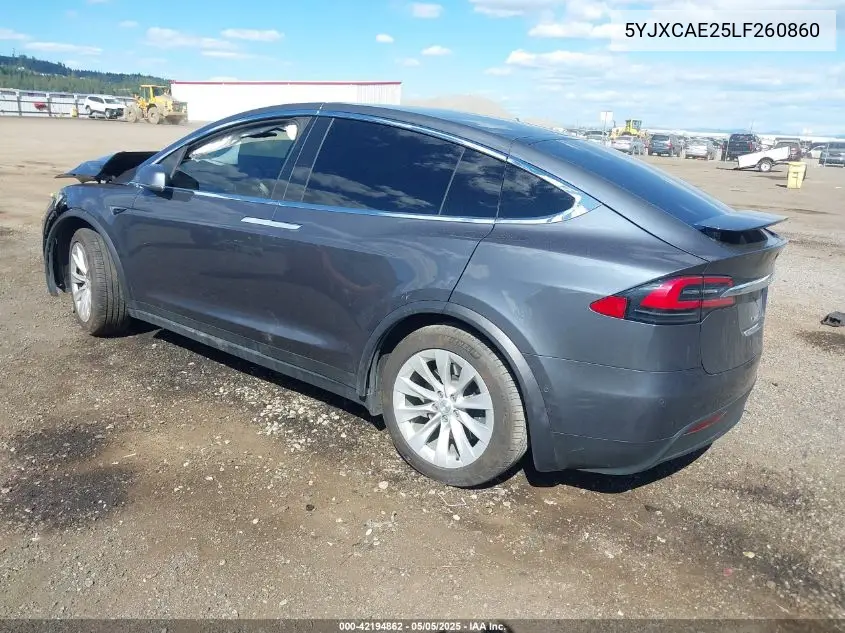 2020 Tesla Model X Long Range Dual Motor All-Wheel Drive/Long Range Plus Dual Motor All-Wheel Drive VIN: 5YJXCAE25LF260860 Lot: 42194862