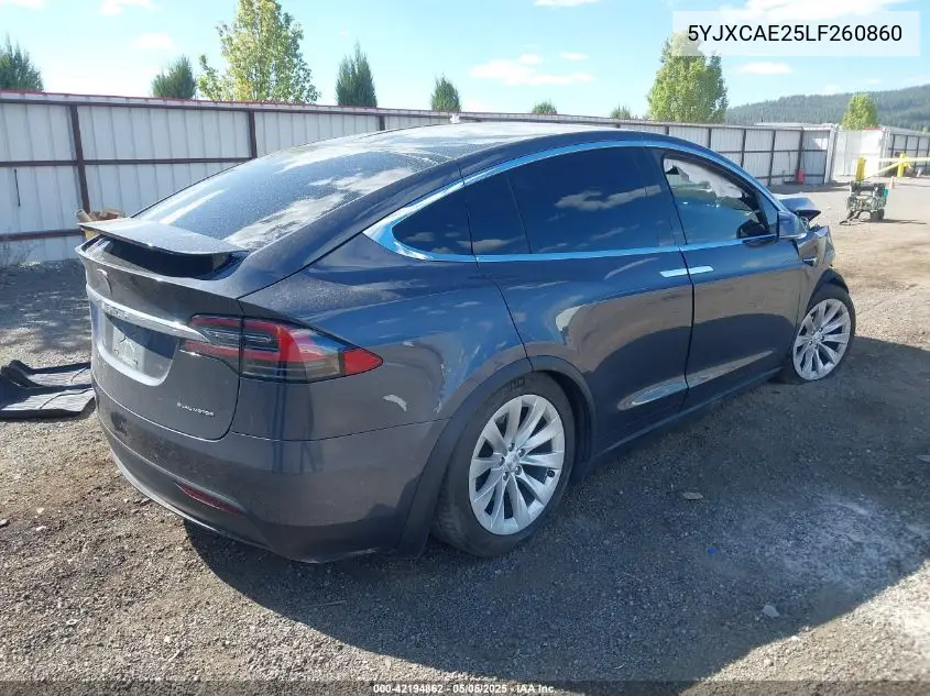 2020 Tesla Model X Long Range Dual Motor All-Wheel Drive/Long Range Plus Dual Motor All-Wheel Drive VIN: 5YJXCAE25LF260860 Lot: 42194862