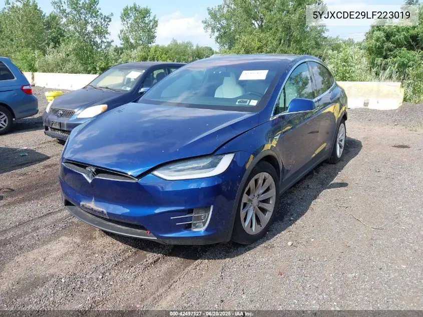 2020 Tesla Model X Long Range Dual Motor All-Wheel Drive/Long Range Plus Dual Motor All-Wheel Drive VIN: 5YJXCDE29LF223019 Lot: 42497127