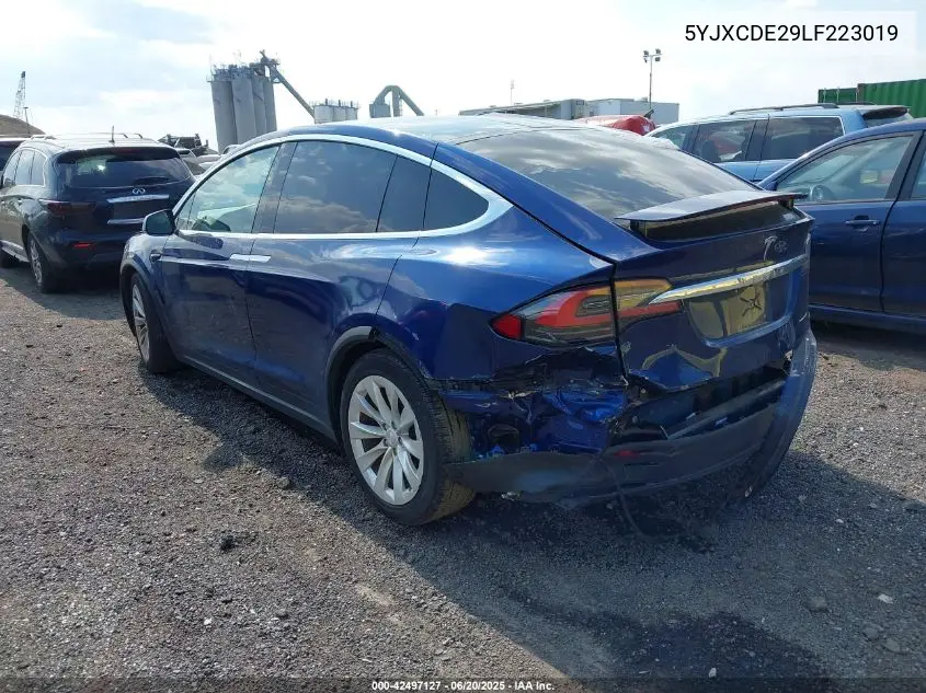 2020 Tesla Model X Long Range Dual Motor All-Wheel Drive/Long Range Plus Dual Motor All-Wheel Drive VIN: 5YJXCDE29LF223019 Lot: 42497127