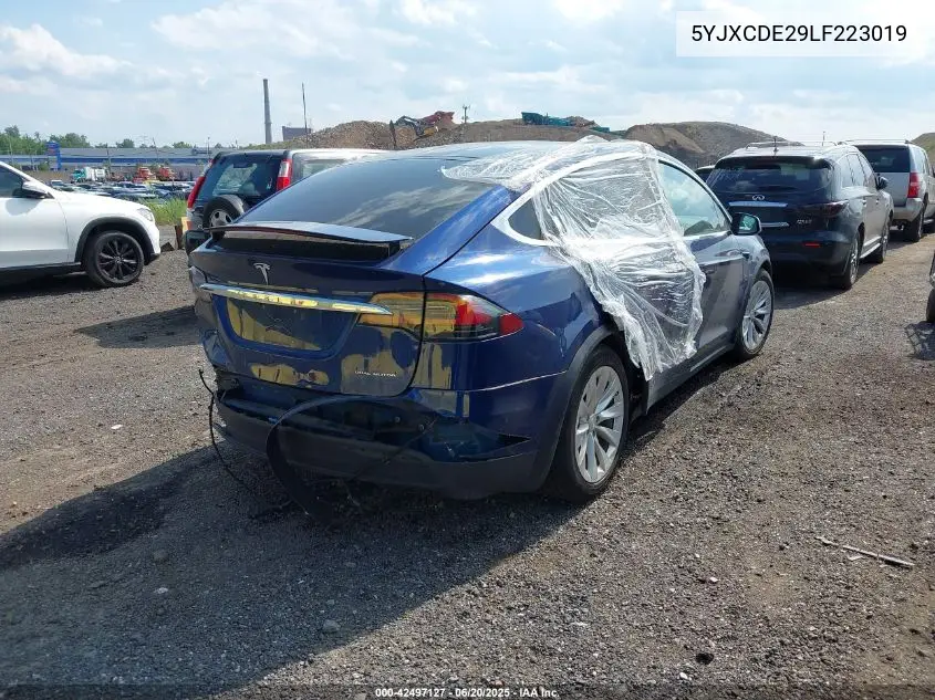 2020 Tesla Model X Long Range Dual Motor All-Wheel Drive/Long Range Plus Dual Motor All-Wheel Drive VIN: 5YJXCDE29LF223019 Lot: 42497127