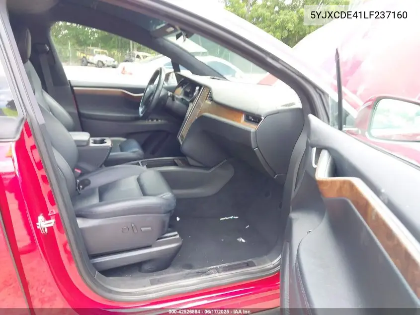 2020 Tesla Model X Performance Dual Motor All-Wheel Drive VIN: 5YJXCDE41LF237160 Lot: 42526884