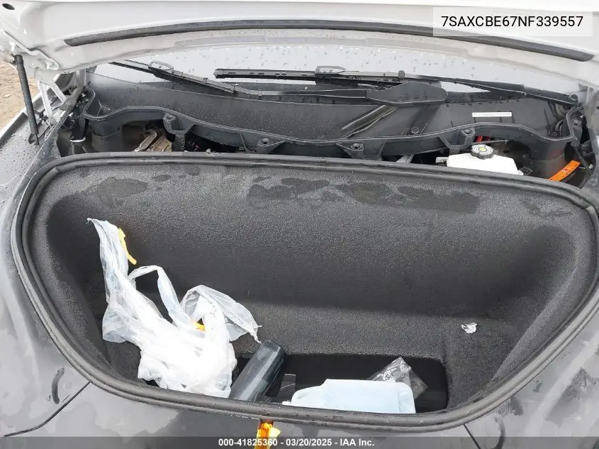 2022 Tesla Model X Plaid Tri Motor All-Wheel Drive VIN: 7SAXCBE67NF339557 Lot: 41825360