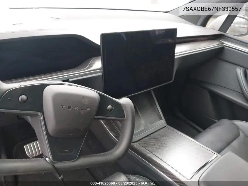 2022 Tesla Model X Plaid Tri Motor All-Wheel Drive VIN: 7SAXCBE67NF339557 Lot: 41825360