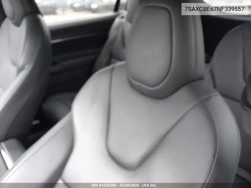 2022 Tesla Model X Plaid Tri Motor All-Wheel Drive VIN: 7SAXCBE67NF339557 Lot: 41825360