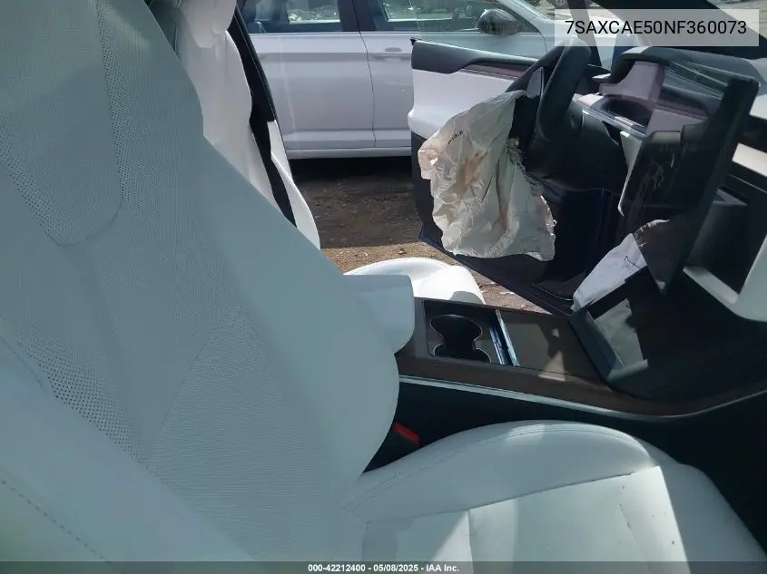 2022 Tesla Model X Dual Motor All-Wheel Drive VIN: 7SAXCAE50NF360073 Lot: 42212400