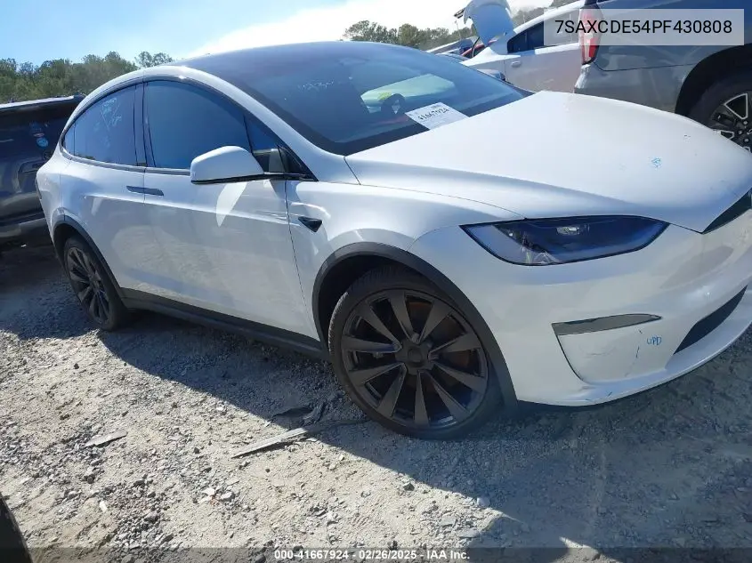 2023 Tesla Model X Dual Motor All-Wheel Drive/Standard Range VIN: 7SAXCDE54PF430808 Lot: 41667924
