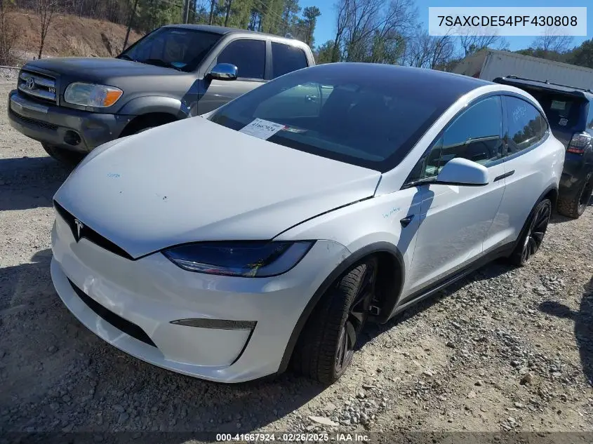 2023 Tesla Model X Dual Motor All-Wheel Drive/Standard Range VIN: 7SAXCDE54PF430808 Lot: 41667924