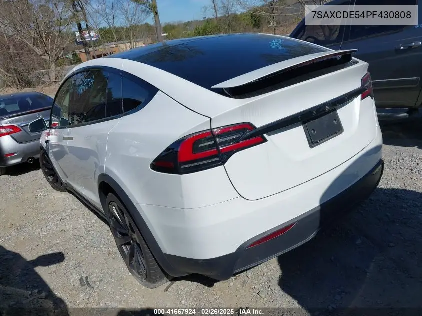 2023 Tesla Model X Dual Motor All-Wheel Drive/Standard Range VIN: 7SAXCDE54PF430808 Lot: 41667924