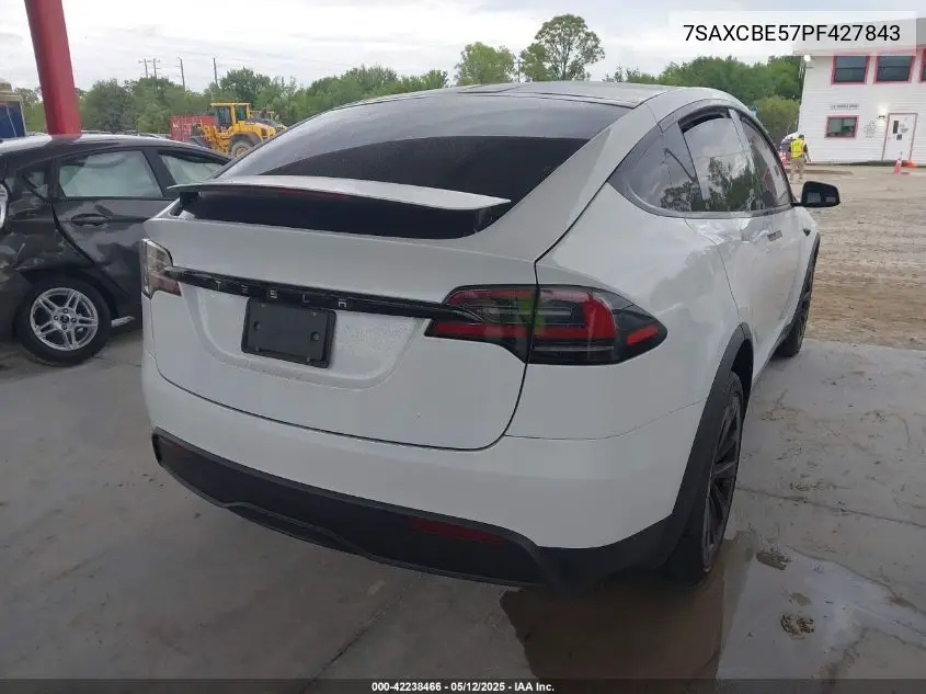 2023 Tesla Model X VIN: 7SAXCBE57PF427843 Lot: 42238466