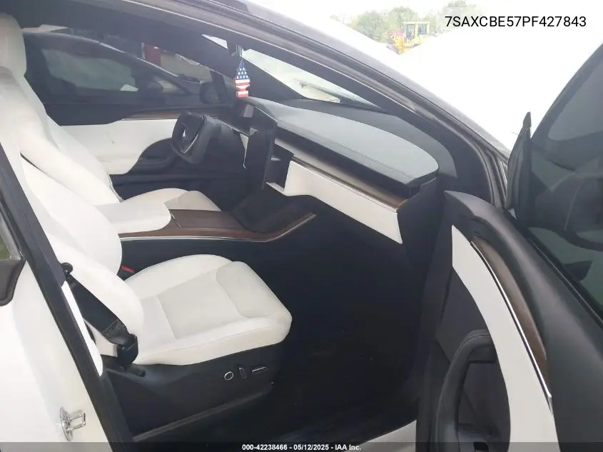 2023 Tesla Model X VIN: 7SAXCBE57PF427843 Lot: 42238466