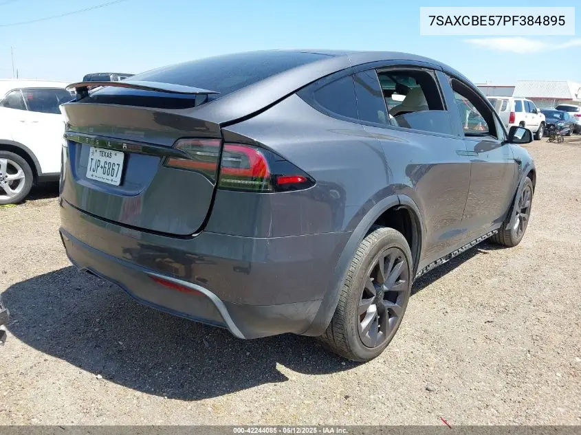 2023 Tesla Model X Dual Motor All-Wheel Drive/Standard Range VIN: 7SAXCBE57PF384895 Lot: 42244085