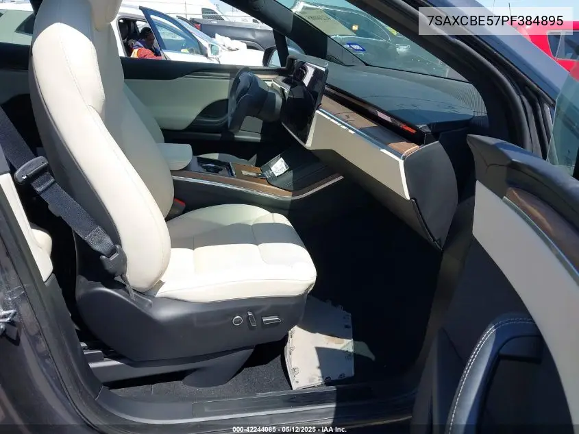 2023 Tesla Model X Dual Motor All-Wheel Drive/Standard Range VIN: 7SAXCBE57PF384895 Lot: 42244085