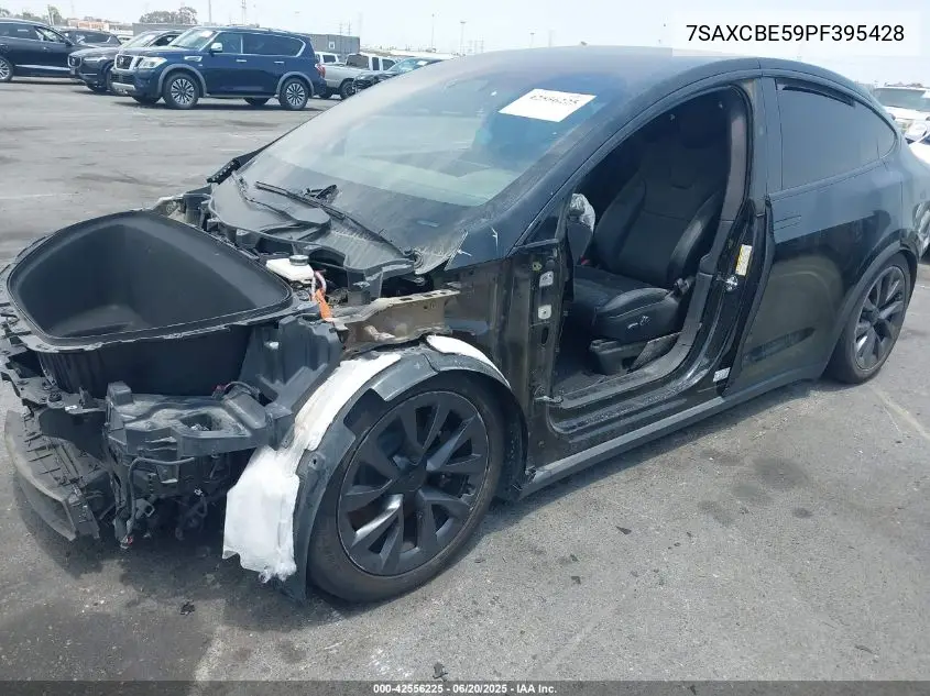2023 Tesla Model X Dual Motor All-Wheel Drive/Standard Range VIN: 7SAXCBE59PF395428 Lot: 42556225