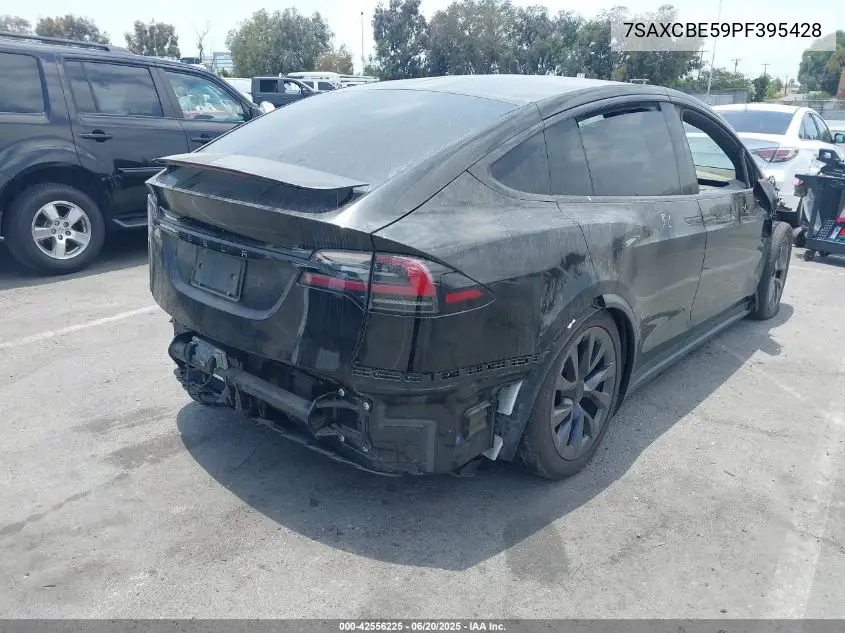 2023 Tesla Model X Dual Motor All-Wheel Drive/Standard Range VIN: 7SAXCBE59PF395428 Lot: 42556225