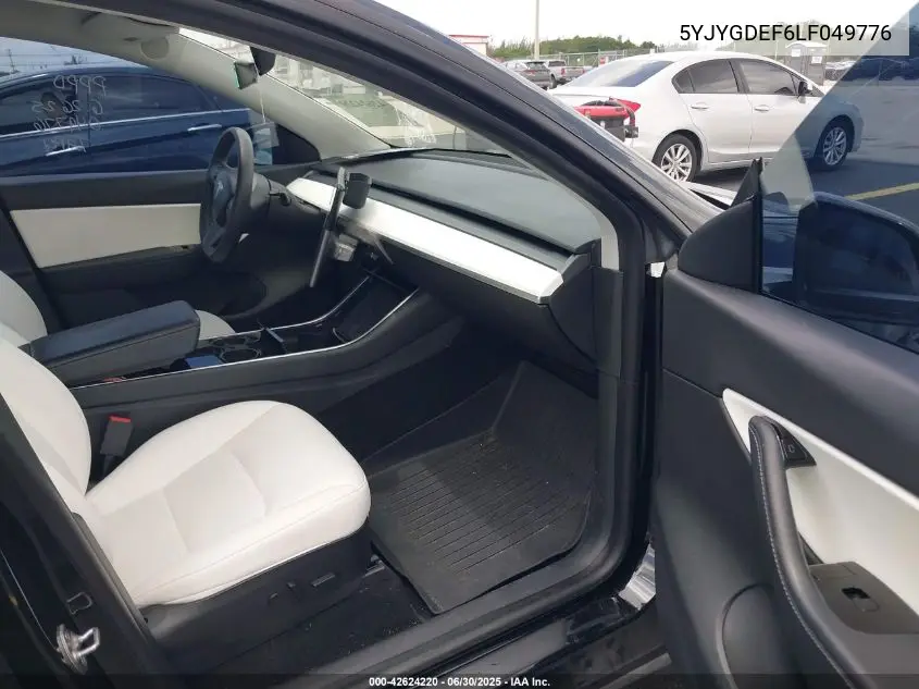 2020 Tesla Model Y Long Range Dual Motor All-Wheel Drive/Performance Dual Motor All-Wheel Drive VIN: 5YJYGDEF6LF049776 Lot: 42624220