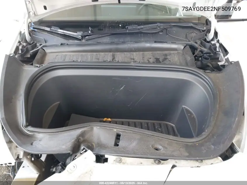 2022 Tesla Model Y Long Range Dual Motor All-Wheel Drive VIN: 7SAYGDEE2NF509769 Lot: 42246511