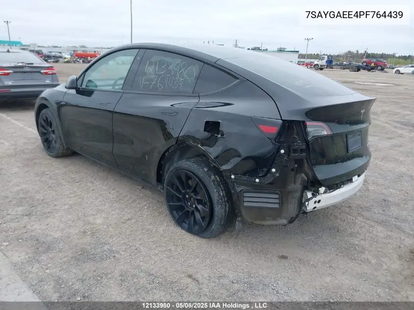 2023 Tesla Model Y VIN: 7SAYGAEE4PF764439 Lot: 12133980