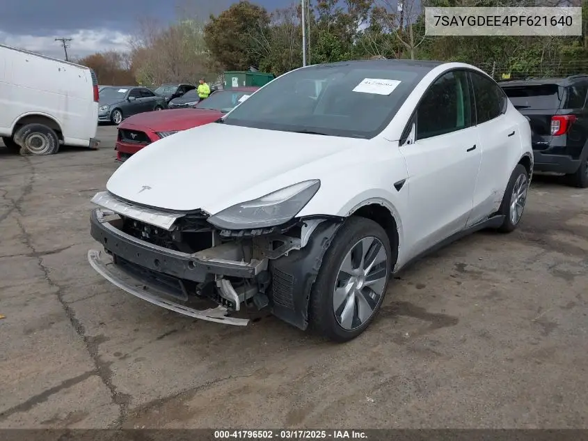 2023 Tesla Model Y Awd/Long Range Dual Motor All-Wheel Drive VIN: 7SAYGDEE4PF621640 Lot: 41796502