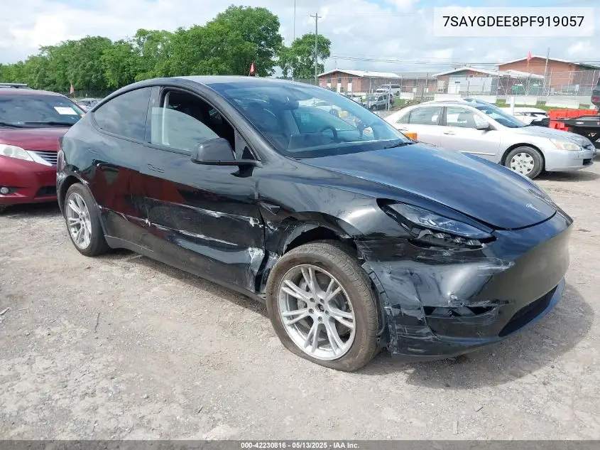 2023 Tesla Model Y Awd/Long Range Dual Motor All-Wheel Drive VIN: 7SAYGDEE8PF919057 Lot: 42230816
