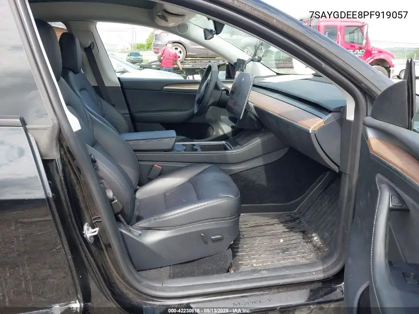 2023 Tesla Model Y Awd/Long Range Dual Motor All-Wheel Drive VIN: 7SAYGDEE8PF919057 Lot: 42230816
