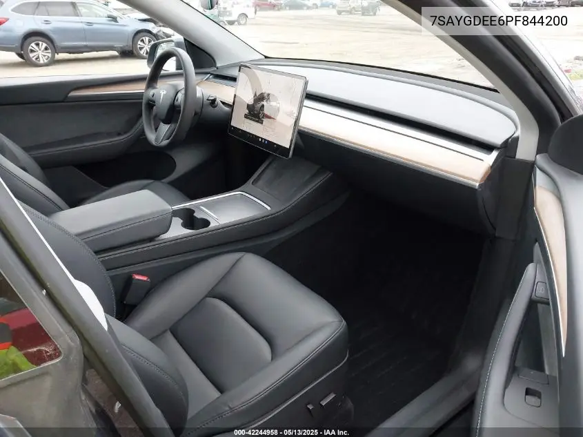2023 Tesla Model Y Awd/Long Range Dual Motor All-Wheel Drive VIN: 7SAYGDEE6PF844200 Lot: 42244958