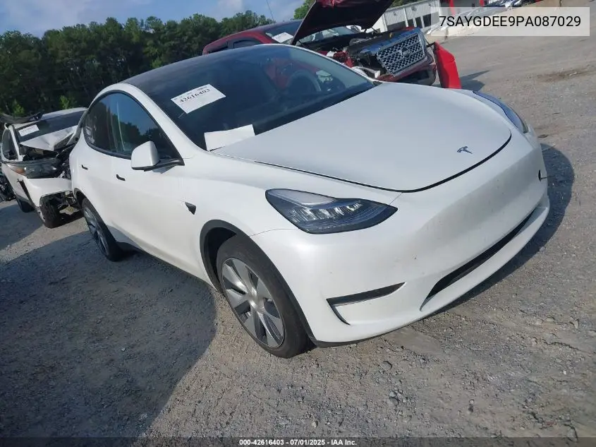 2023 Tesla Model Y Awd/Long Range Dual Motor All-Wheel Drive VIN: 7SAYGDEE9PA087029 Lot: 42616403