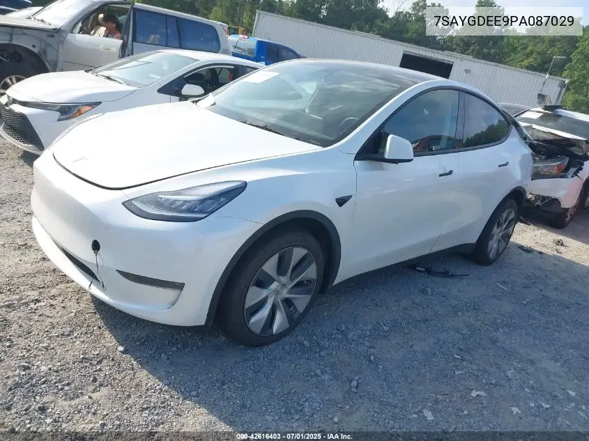 2023 Tesla Model Y Awd/Long Range Dual Motor All-Wheel Drive VIN: 7SAYGDEE9PA087029 Lot: 42616403