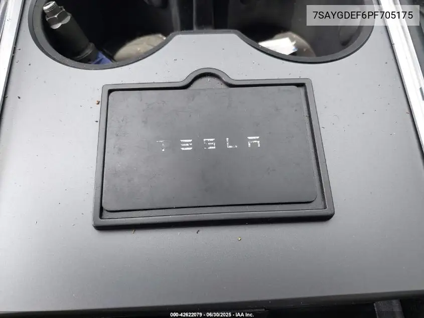 2023 Tesla Model Y Performance Dual Motor All-Wheel Drive VIN: 7SAYGDEF6PF705175 Lot: 42622079