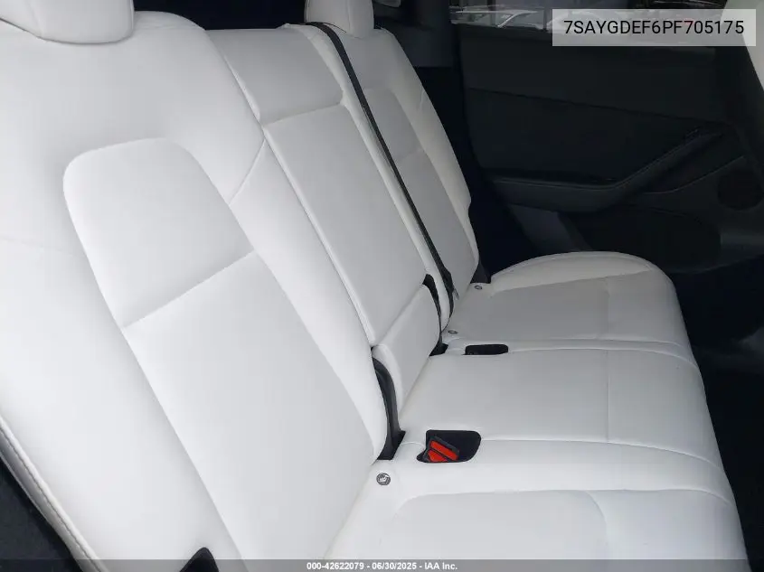 2023 Tesla Model Y Performance Dual Motor All-Wheel Drive VIN: 7SAYGDEF6PF705175 Lot: 42622079