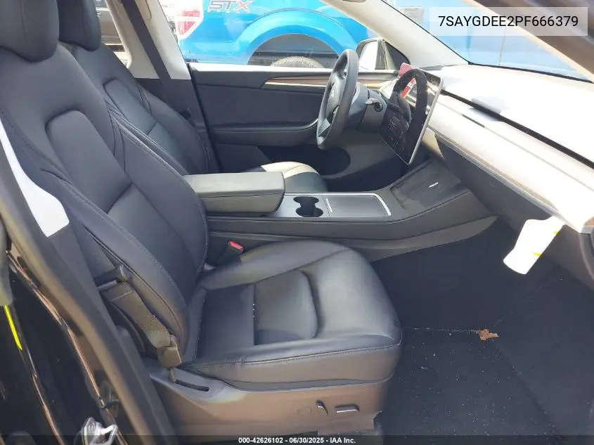2023 Tesla Model Y Awd/Long Range Dual Motor All-Wheel Drive VIN: 7SAYGDEE2PF666379 Lot: 42626102