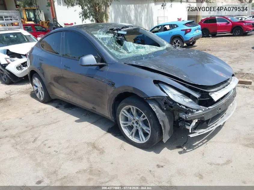 2023 Tesla Model Y Awd/Long Range Dual Motor All-Wheel Drive VIN: 7SAYGDEE4PA079534 Lot: 42776661