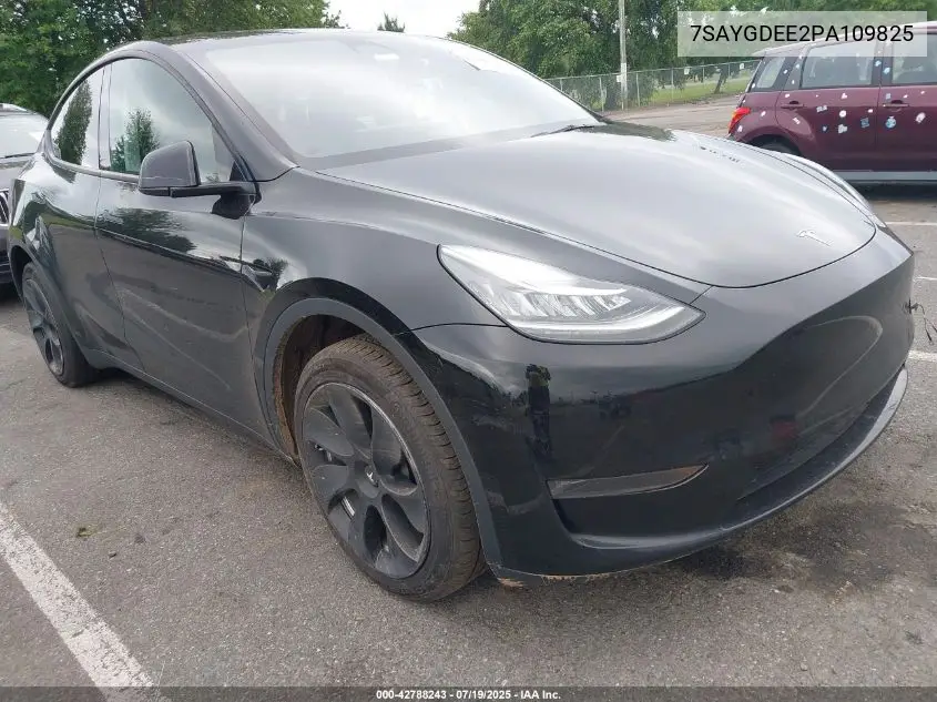 2023 Tesla Model Y Awd/Long Range Dual Motor All-Wheel Drive VIN: 7SAYGDEE2PA109825 Lot: 42788243