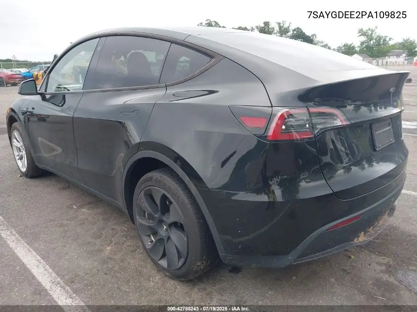 2023 Tesla Model Y Awd/Long Range Dual Motor All-Wheel Drive VIN: 7SAYGDEE2PA109825 Lot: 42788243