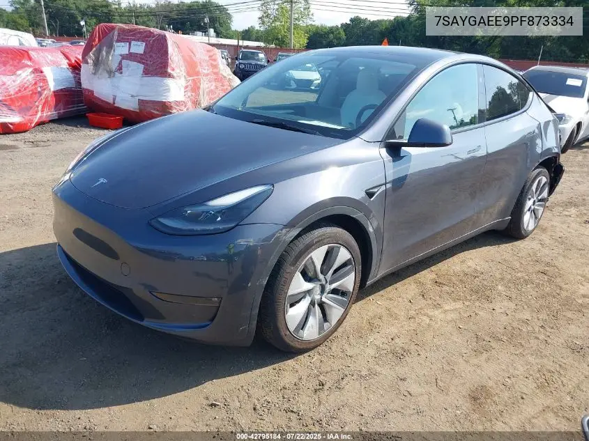2023 Tesla Model Y Awd/Long Range Dual Motor All-Wheel Drive VIN: 7SAYGAEE9PF873334 Lot: 42795184