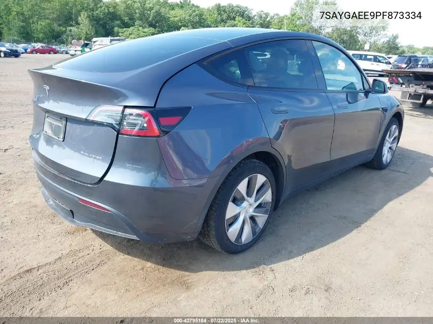 2023 Tesla Model Y Awd/Long Range Dual Motor All-Wheel Drive VIN: 7SAYGAEE9PF873334 Lot: 42795184