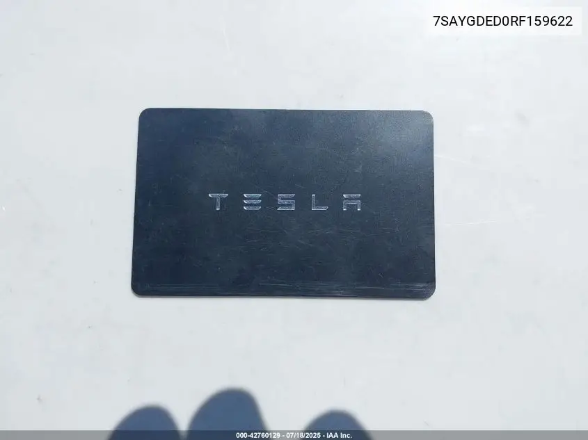 2024 Tesla Model Y Long Range Dual Motor All-Wheel Drive/Rwd VIN: 7SAYGDED0RF159622 Lot: 42760129