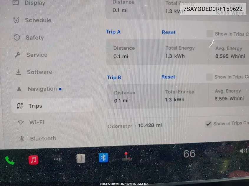 2024 Tesla Model Y Long Range Dual Motor All-Wheel Drive/Rwd VIN: 7SAYGDED0RF159622 Lot: 42760129