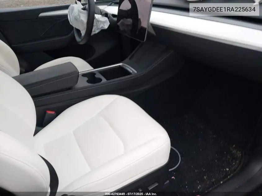 2024 Tesla Model Y Long Range Dual Motor All-Wheel Drive VIN: 7SAYGDEE1RA225634 Lot: 42763449