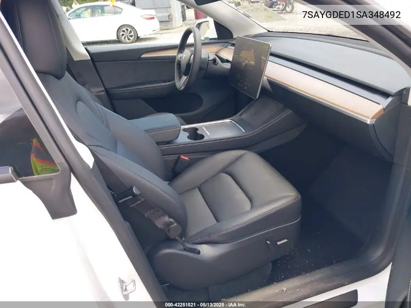2025 Tesla Model Y Long Range Dual Motor All-Wheel Drive VIN: 7SAYGDED1SA348492 Lot: 42251521