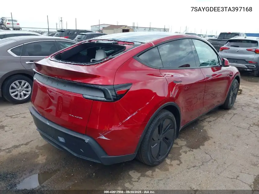 2026 Tesla Model Y Long Range Dual Motor All-Wheel Drive/Long Range Launch Series VIN: 7SAYGDEE3TA397168 Lot: 42617958