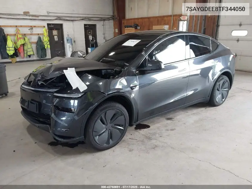 2026 Tesla Model Y Long Range Dual Motor All-Wheel Drive/Long Range Launch Series VIN: 7SAYGDEE8TF344050 Lot: 42768691