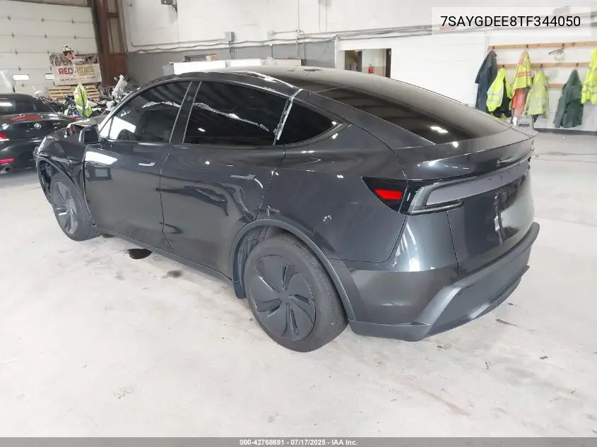 2026 Tesla Model Y Long Range Dual Motor All-Wheel Drive/Long Range Launch Series VIN: 7SAYGDEE8TF344050 Lot: 42768691