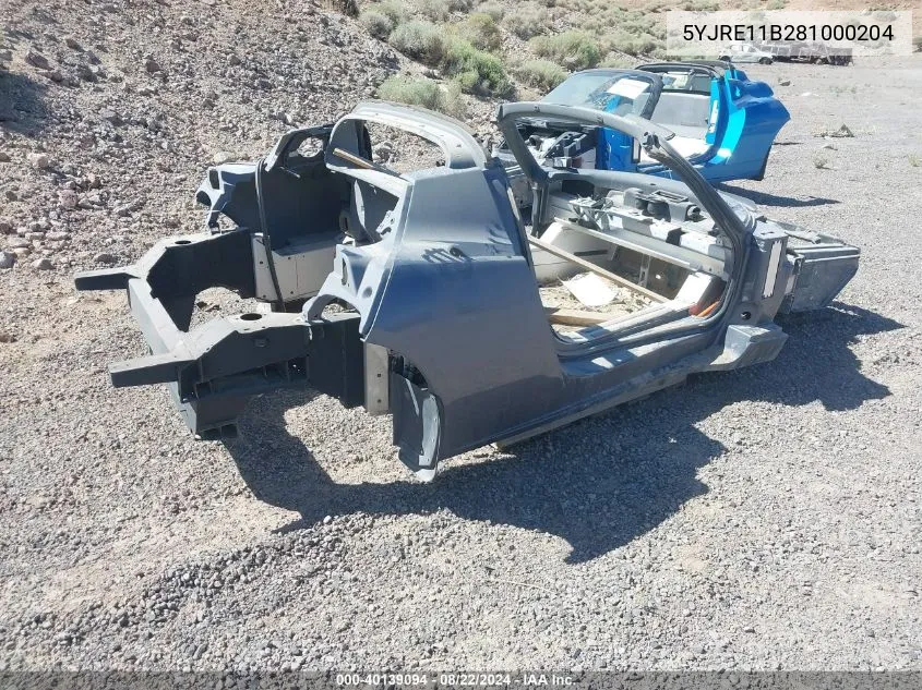 2008 Tesla Roadster VIN: 5YJRE11B281000204 Lot: 40139094