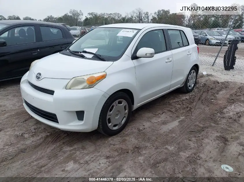 2008 Toyota Scion Xd VIN: JTKKU104X8J032295 Lot: 41446378