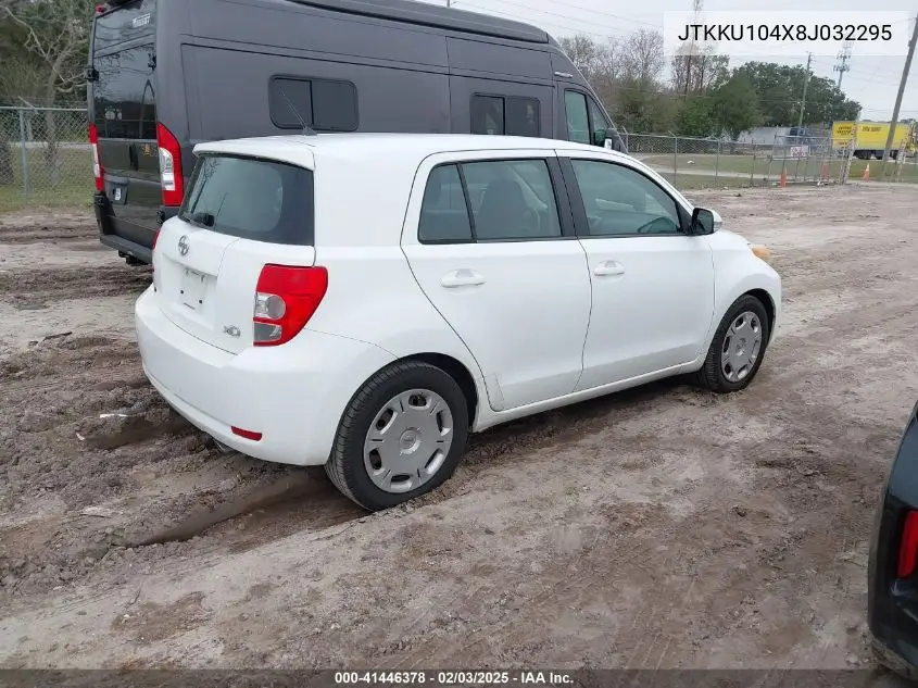 2008 Toyota Scion Xd VIN: JTKKU104X8J032295 Lot: 41446378