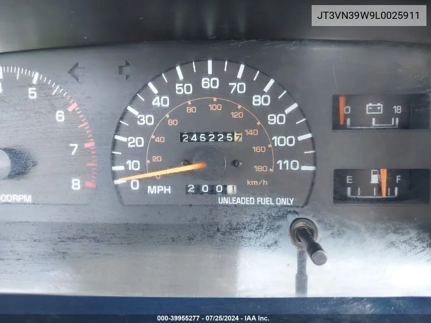 1990 Toyota 4Runner VIN: JT3VN39W9L0025911 Lot: 39955277